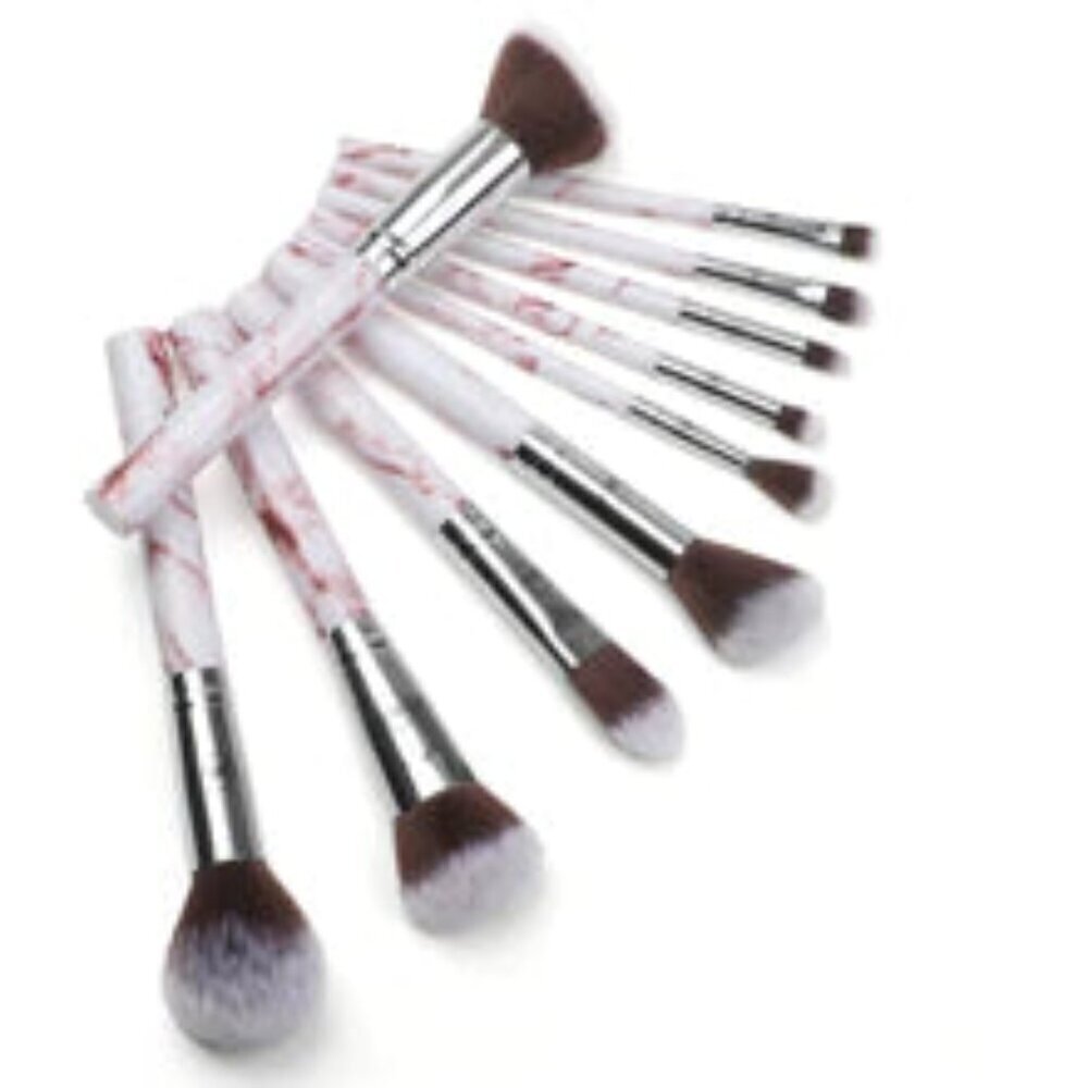 Pink Marble Deluxe Makeup Brush Set- - Picture 2 of 2